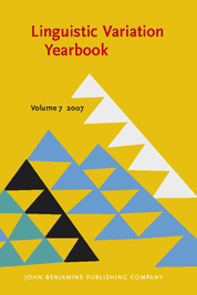 Linguistic Variation Yearbook 2007