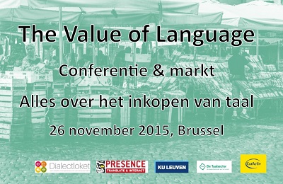 The Value of Language, 25 november 2015 Brussel
